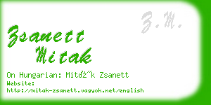 zsanett mitak business card